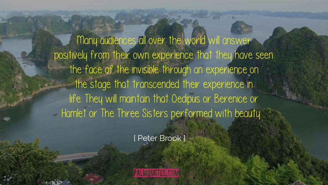 Beauty Queens quotes by Peter Brook