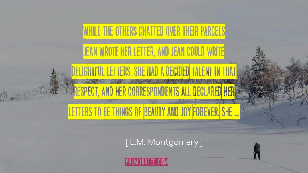 Beauty Queens quotes by L.M. Montgomery