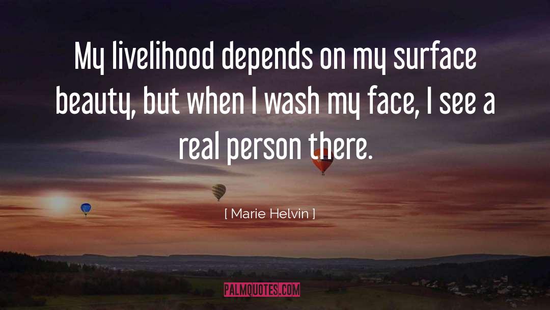 Beauty quotes by Marie Helvin