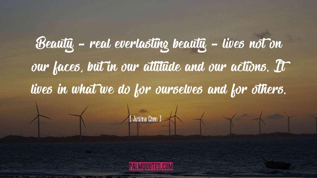 Beauty quotes by Justina Chen