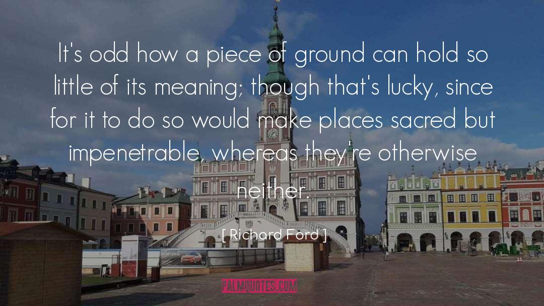 Beauty Sacred Places quotes by Richard Ford
