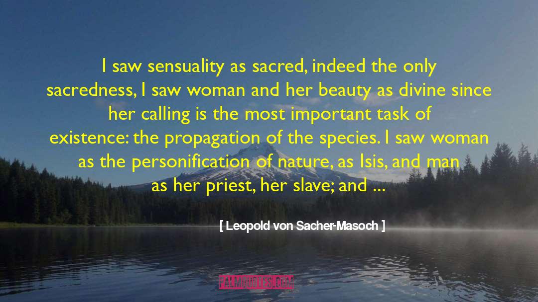 Beauty Sacred Places quotes by Leopold Von Sacher-Masoch