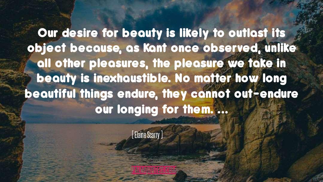 Beauty Secret quotes by Elaine Scarry