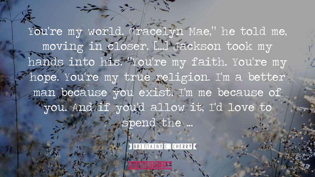 Because Of You quotes by Brittainy C. Cherry