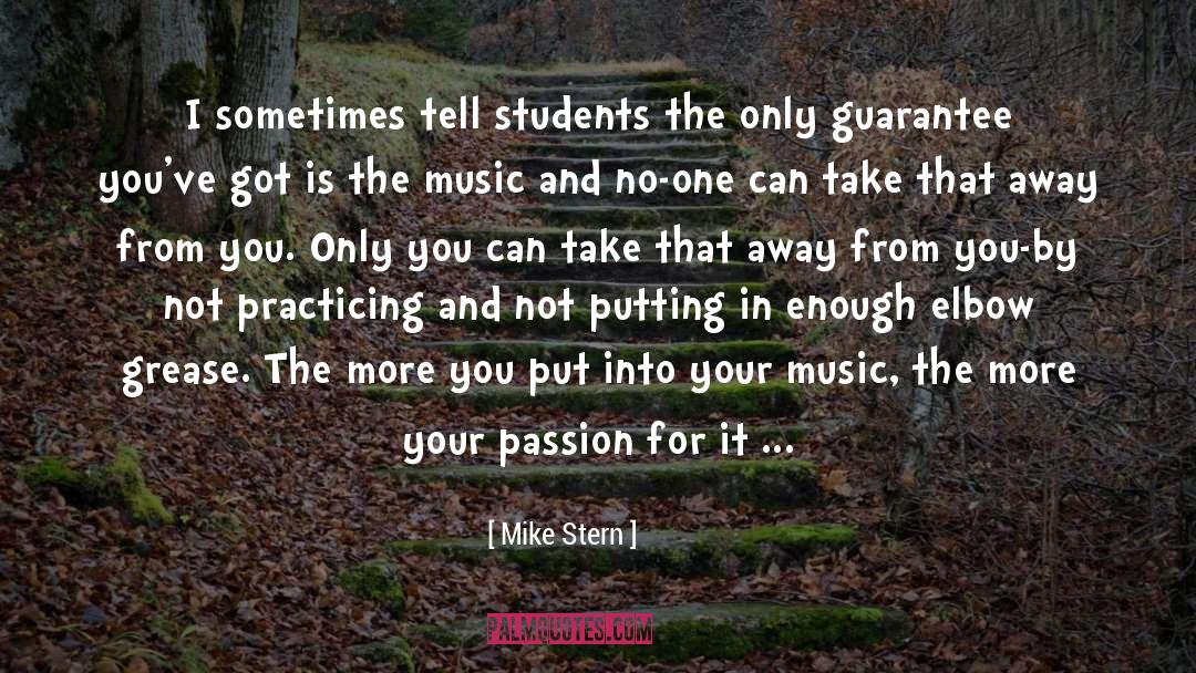Because Sometimes It Is quotes by Mike Stern