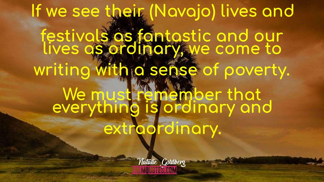 Becenti Navajo quotes by Natalie Goldberg