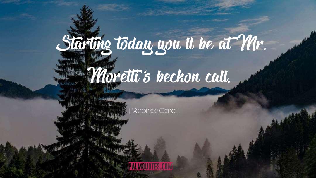 Beckon quotes by Veronica Cane