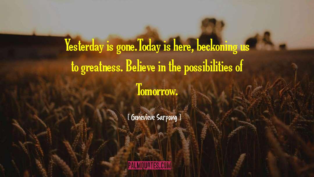 Beckoning quotes by Genevieve Sarpong