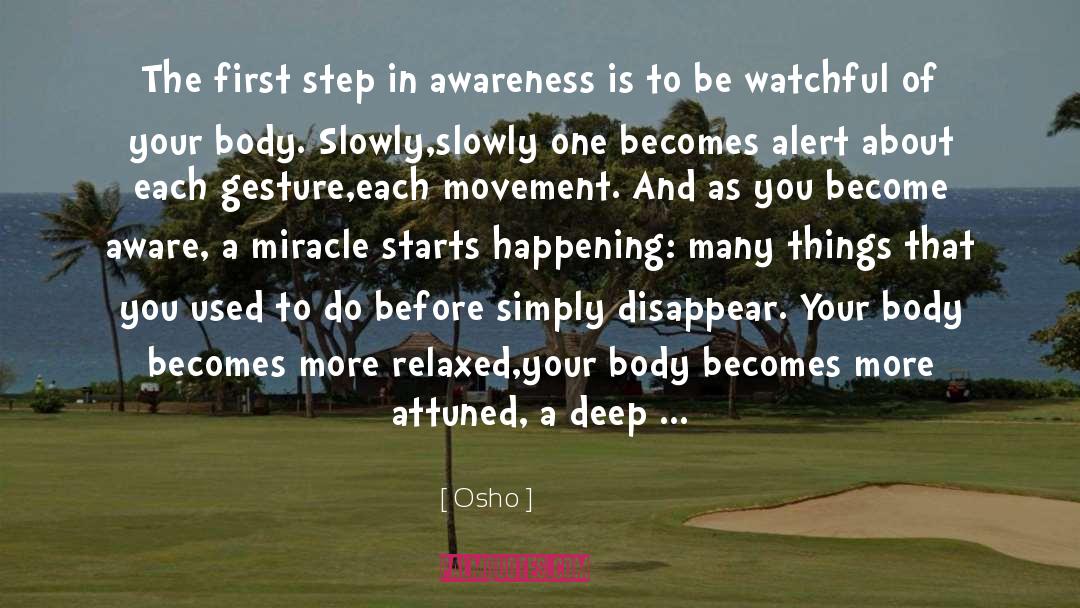 Become Aware quotes by Osho