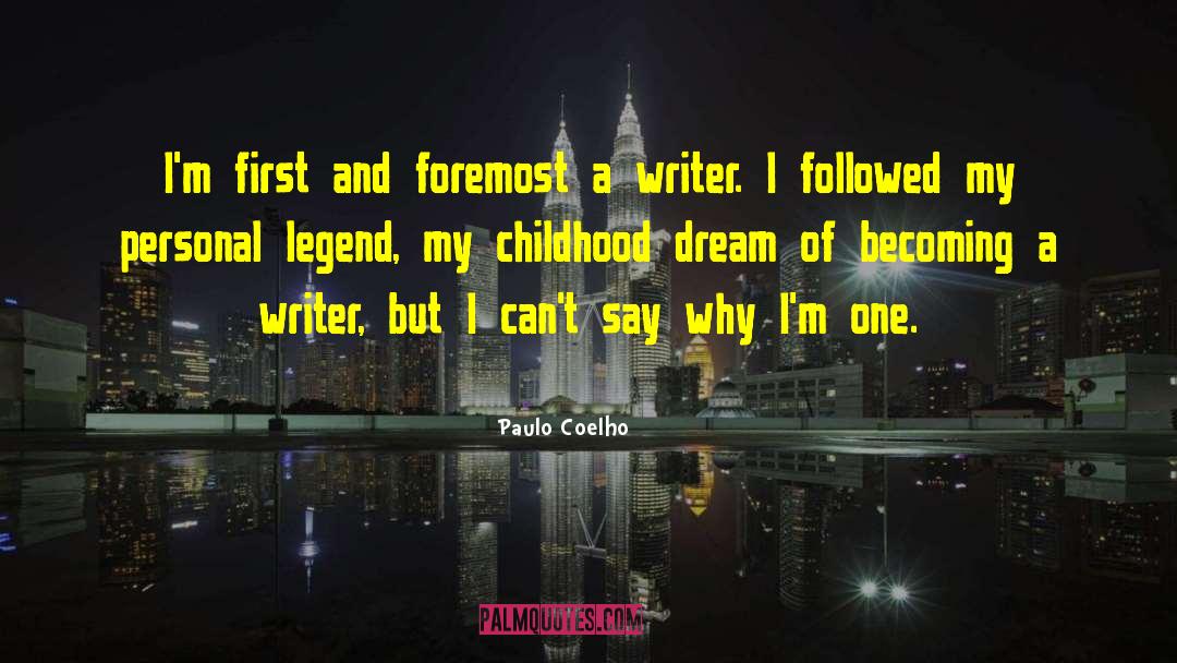 Becoming A Writer quotes by Paulo Coelho