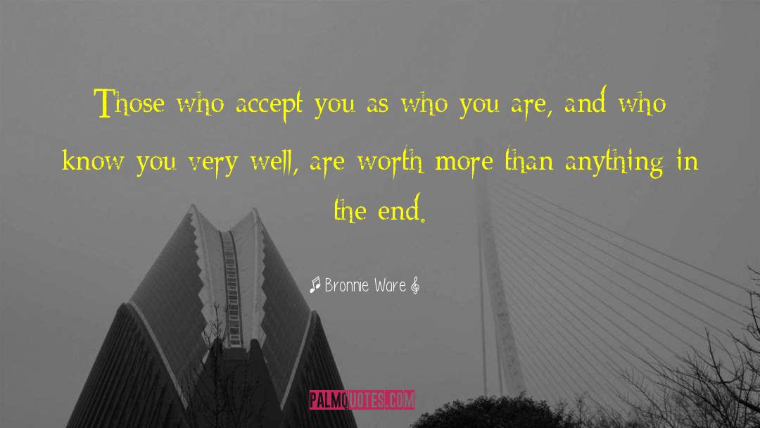 Becoming Who You Are quotes by Bronnie Ware