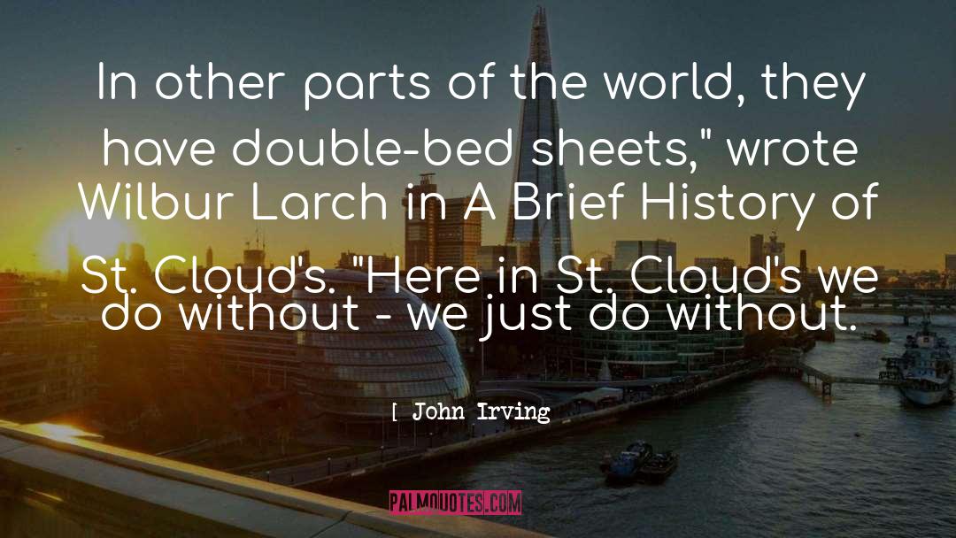 Bed Sheets quotes by John Irving