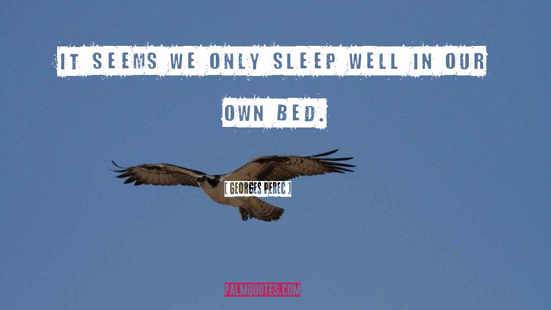 Bed Sheets quotes by Georges Perec