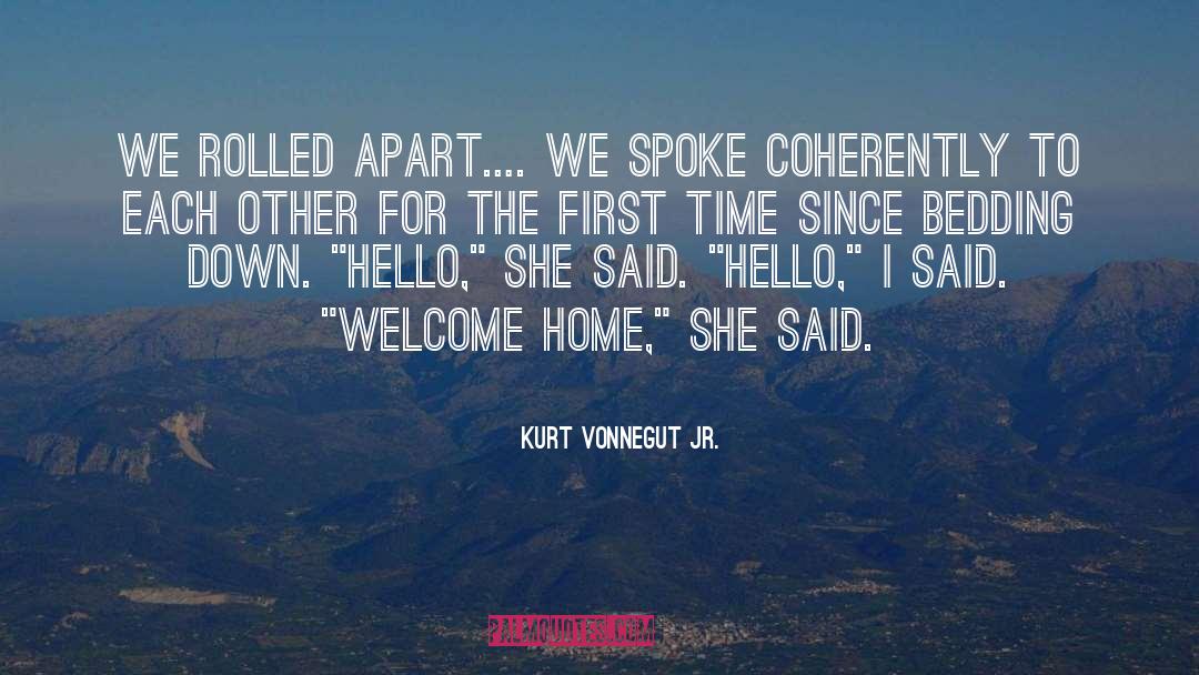 Bedding quotes by Kurt Vonnegut Jr.