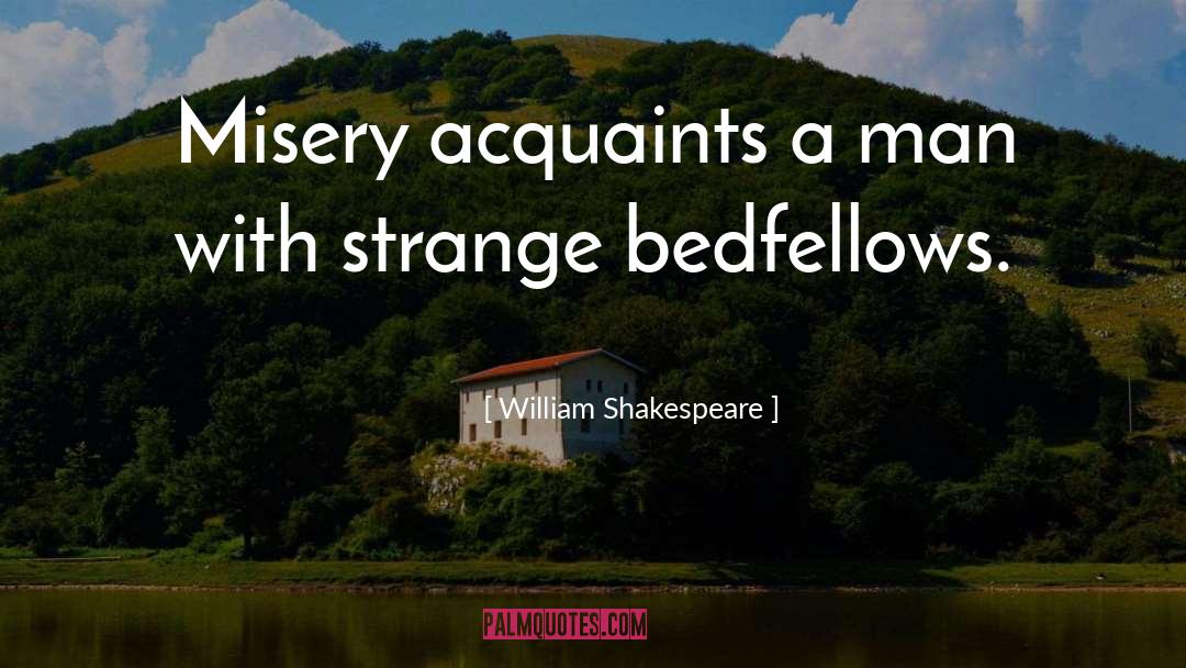 Bedfellows quotes by William Shakespeare