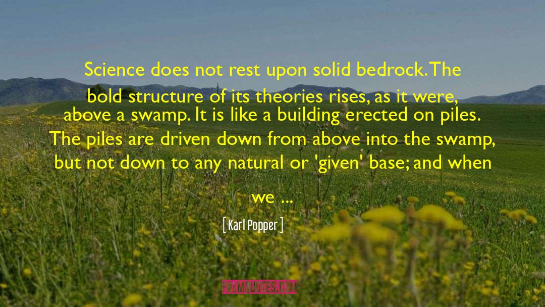 Bedrock quotes by Karl Popper