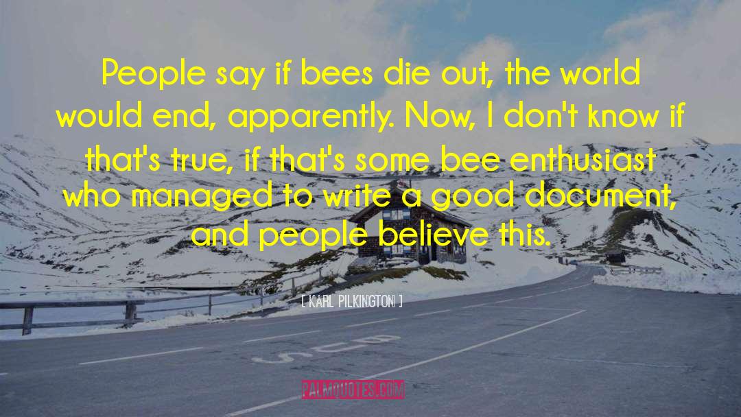 Bee Hives quotes by Karl Pilkington