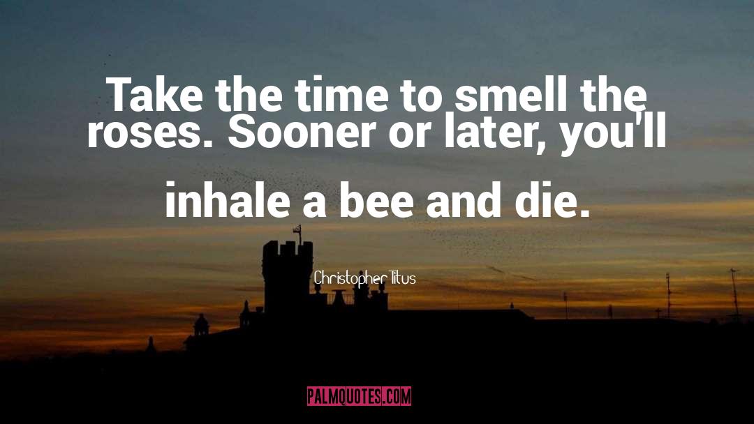 Bee quotes by Christopher Titus