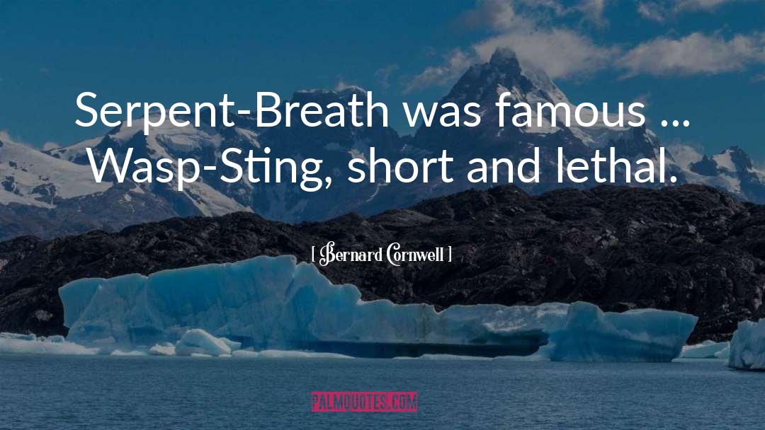 Bee Sting quotes by Bernard Cornwell