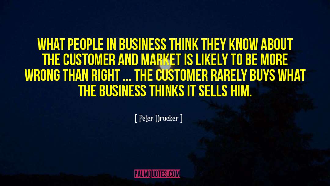 Beechams Market quotes by Peter Drucker
