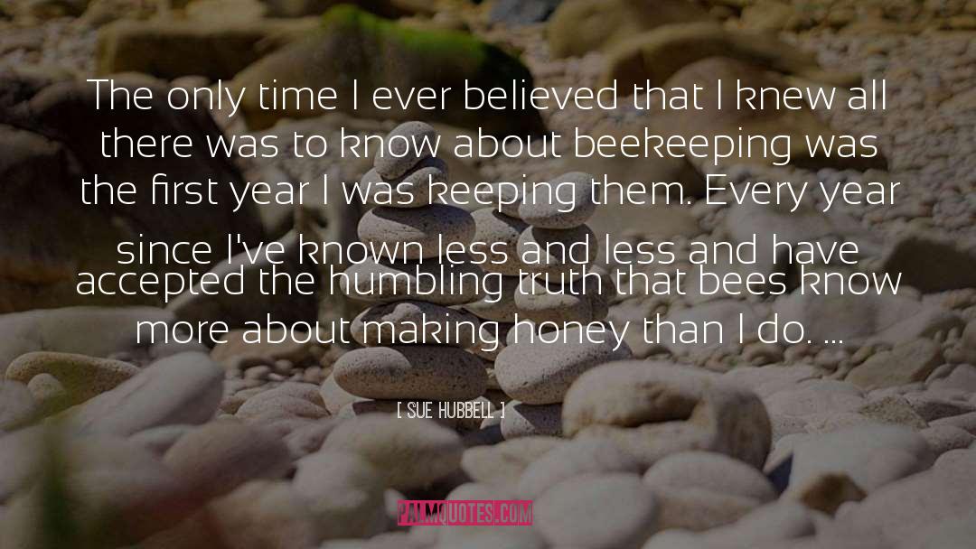 Beekeeping quotes by Sue Hubbell