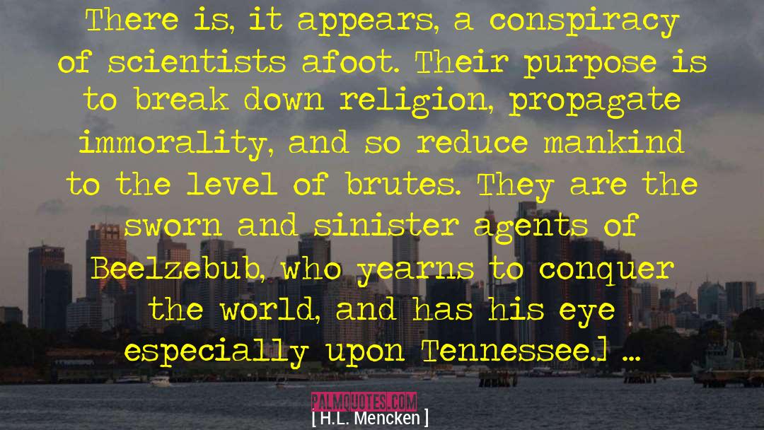 Beelzebub quotes by H.L. Mencken