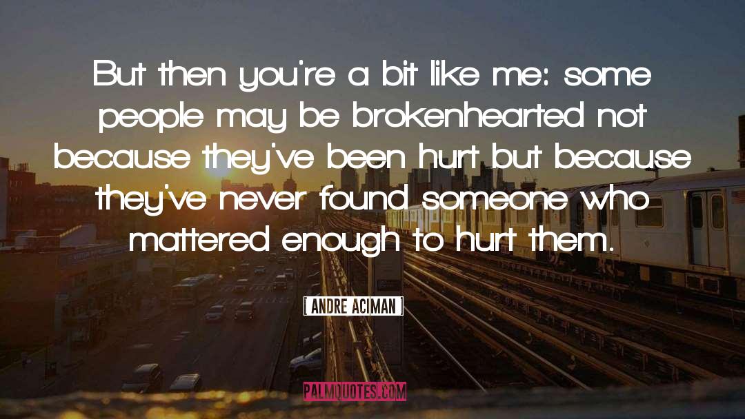 Been Hurt quotes by Andre Aciman