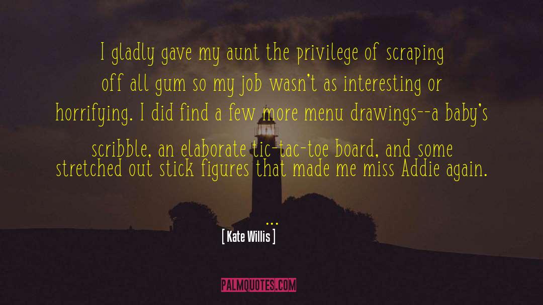 Beeps Menu quotes by Kate Willis