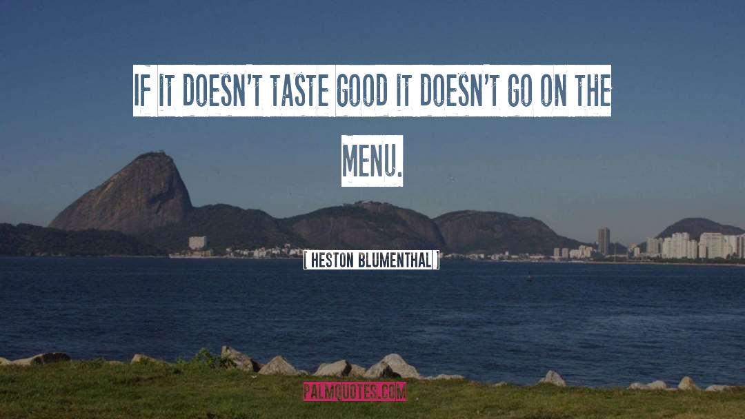 Beeps Menu quotes by Heston Blumenthal