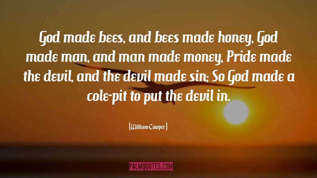Bees quotes by William Cowper