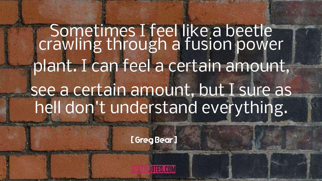 Beetle quotes by Greg Bear