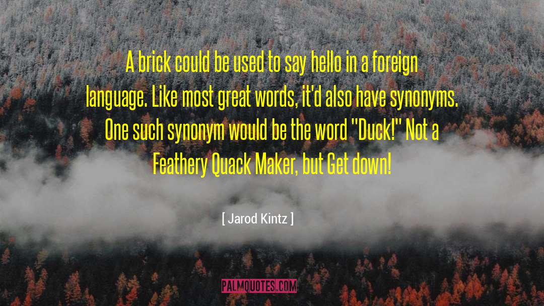 Befogged Synonyms quotes by Jarod Kintz