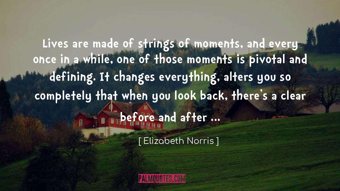 Before And After quotes by Elizabeth Norris