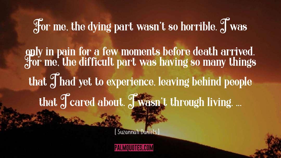 Before Death quotes by Suzannah Daniels