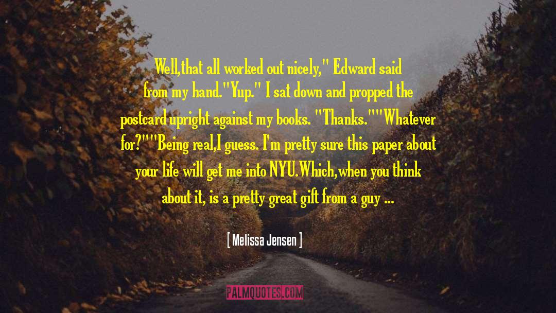 Before I Get Married quotes by Melissa Jensen