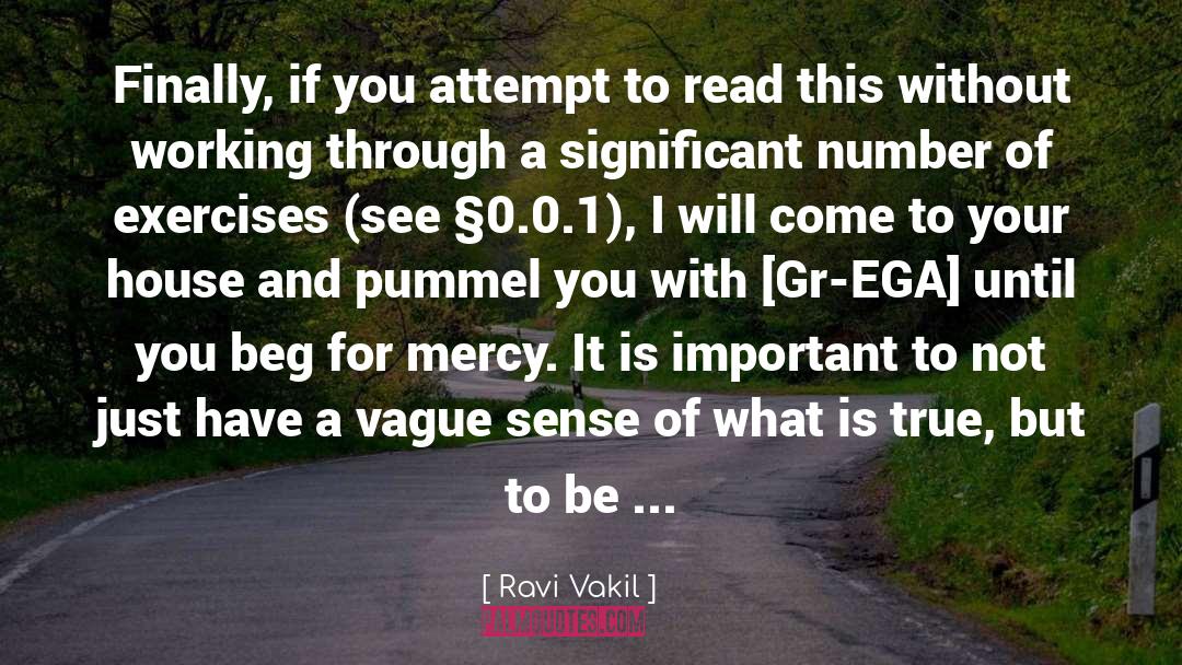 Beg For Mercy quotes by Ravi Vakil