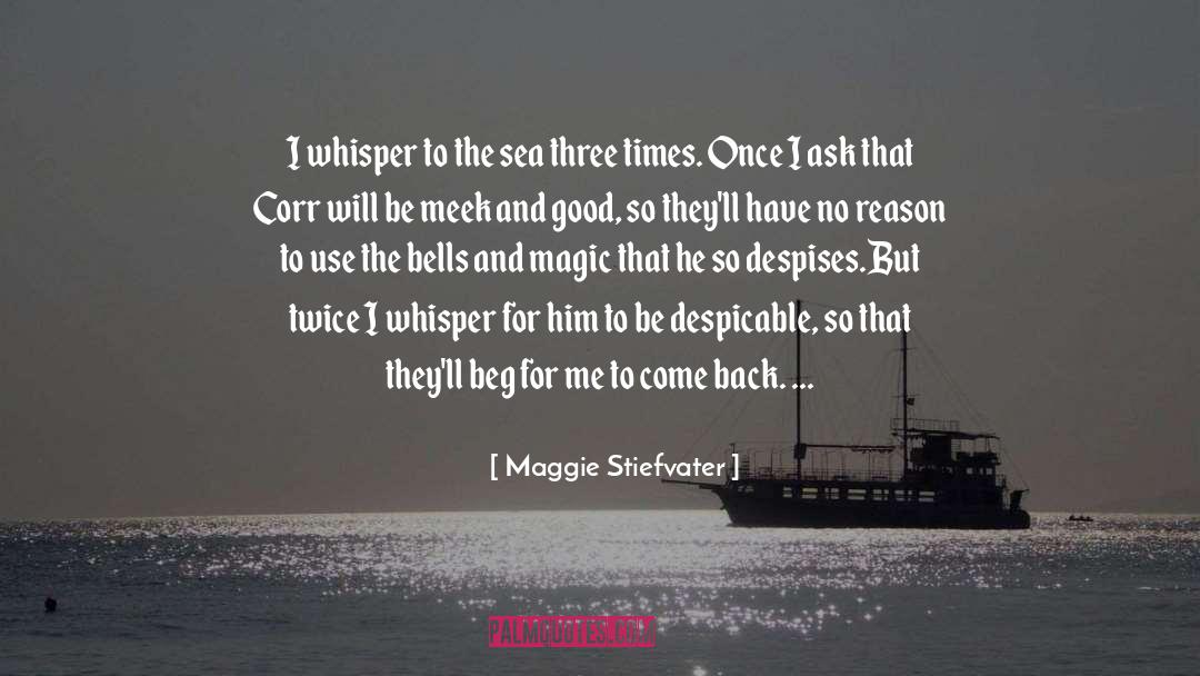 Beg quotes by Maggie Stiefvater
