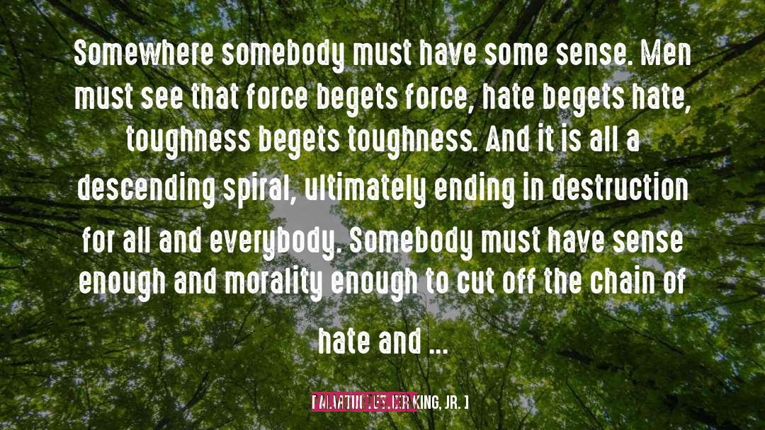 Begets quotes by Martin Luther King, Jr.