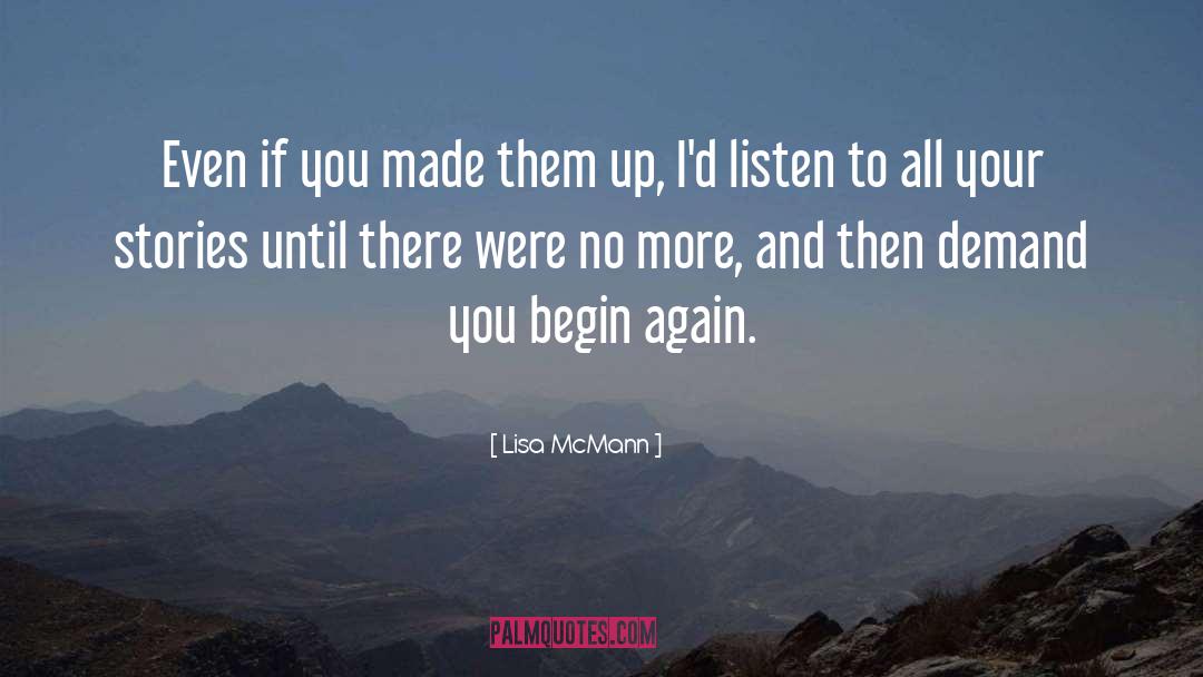 Begin Again quotes by Lisa McMann