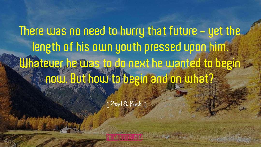 Begin Now quotes by Pearl S. Buck