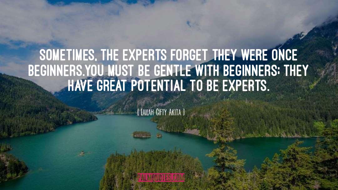 Beginners quotes by Lailah Gifty Akita