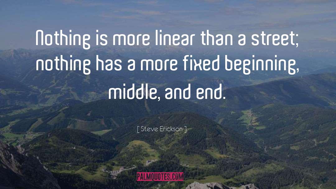 Beginning Middle And End quotes by Steve Erickson