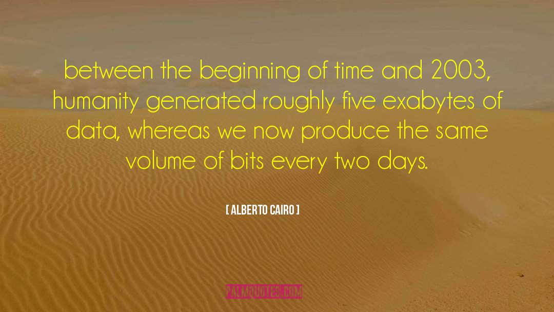 Beginning Of Time quotes by Alberto Cairo