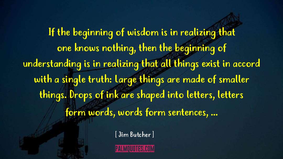 Beginning Of Wisdom quotes by Jim Butcher