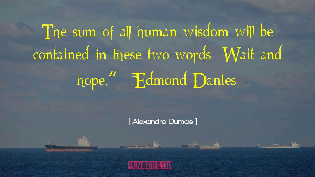 Beginning Of Wisdom quotes by Alexandre Dumas