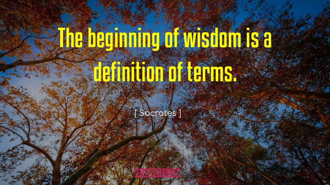 Beginning Of Wisdom quotes by Socrates