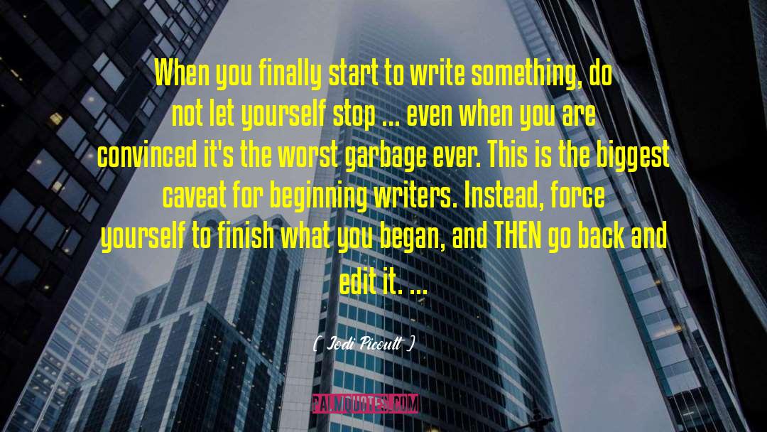 Beginning Writers quotes by Jodi Picoult