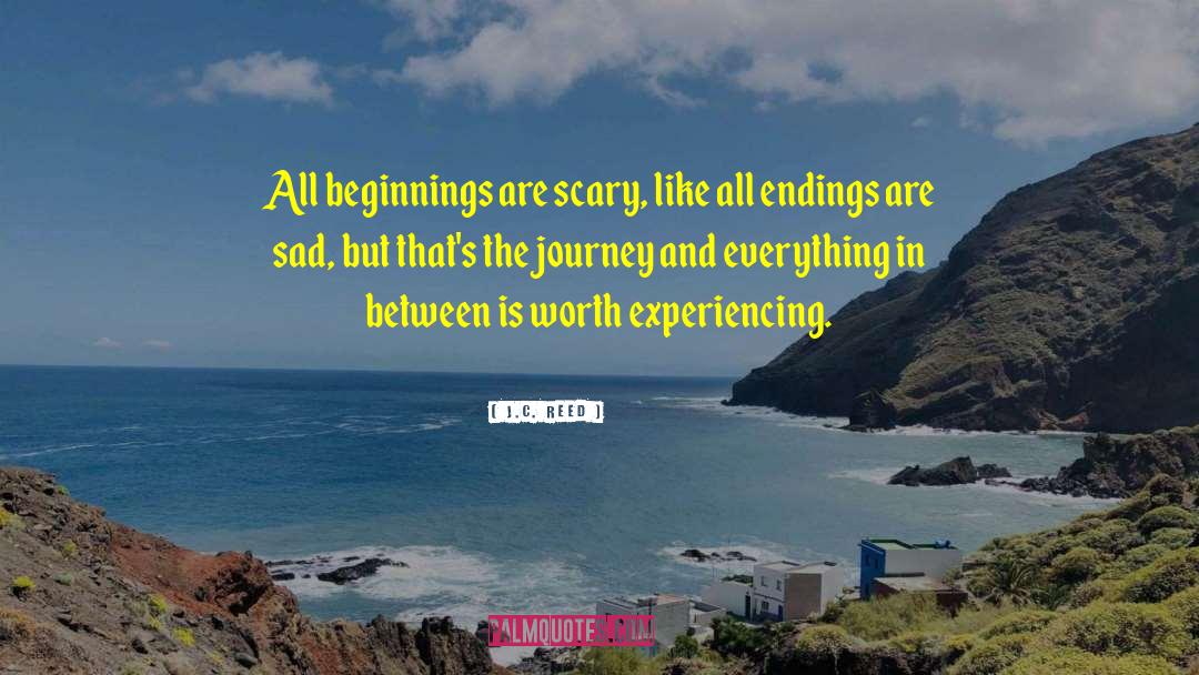 Beginnings And Goodbyes quotes by J.C. Reed