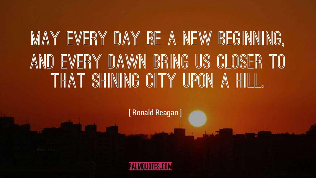 Beginnings quotes by Ronald Reagan