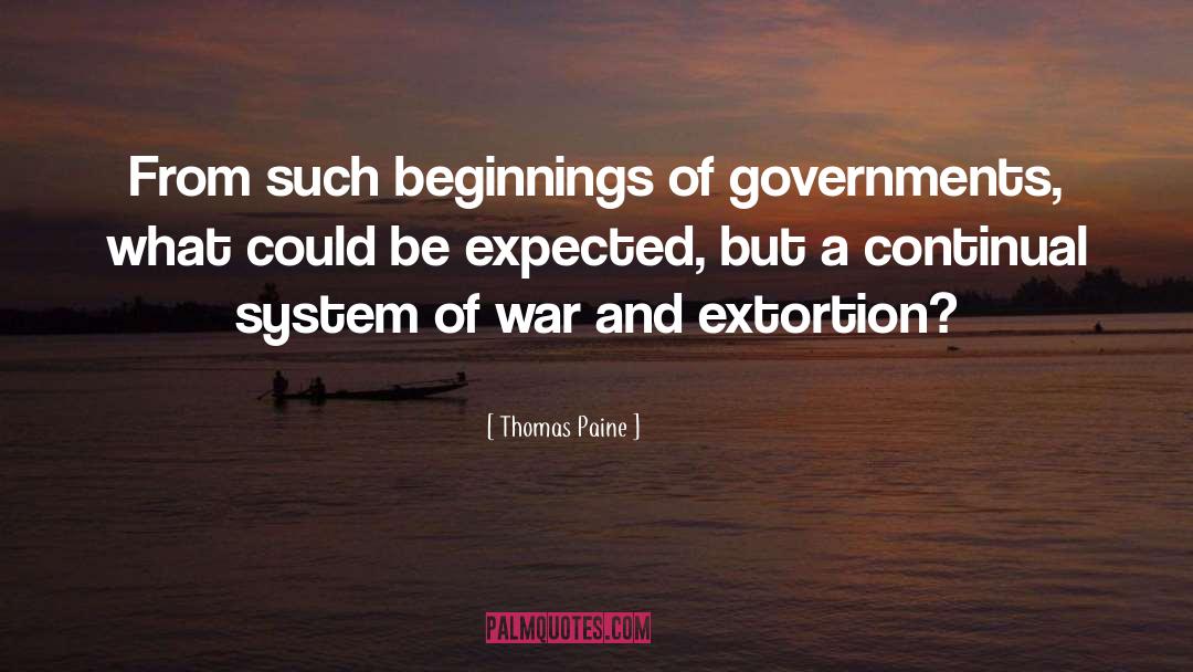 Beginnings quotes by Thomas Paine